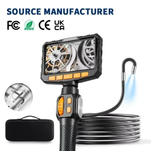 OEM ODM Factory Direct Light 5Inch IPS Display Portable Industrial Endoscope Waterproof Camera View Automotive Diagnostic Tool