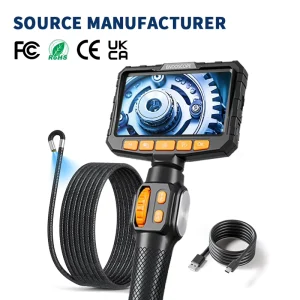 OEM ODM Industrial Endoscope Factory Direct Rigid Waterproof 5Inch Articulated Inspect Sewer Pipe Portable Endoscopic Camera