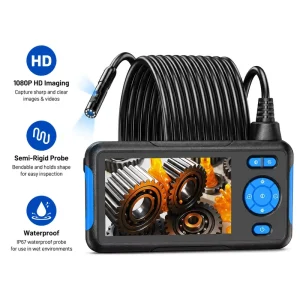 OEM ODM Industrial Endoscopic Camera Portable Screen 1080P With Flash Light Endoscopic Camera for Car Endoscope