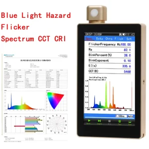 OHSP 350BF 380 780nm Portable Spectrometer for Flicker Frequency Blue Light Irradiance CCT CRI and Lux Measurement