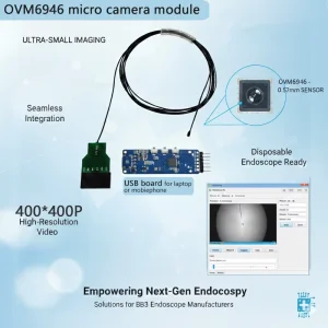 OVM6946 1.6mm 160K Resolution USB Waterproof 30FPS Medical Endoscope Camera Disposable for Clinical Diagnosis