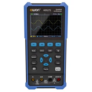 OWON HDS242 HDS272 2CH Handheld Digital Oscilloscope Multimeter True RMS 40MHz/70MHz 250MSa/s USB Type C 3.5inch 8 bits Tool
