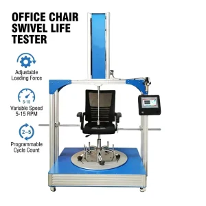 Office Chair Swivel Endurance Tester PLC Control 360-Degree Single-Direction Rotation
