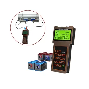 On-site Inspection Portable Testing Device Liquid Handheld Ultrasonic Flow Meter for Water Treatment