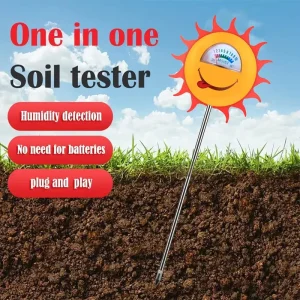 One Soil Hygrometer Sensor Plant Water Monitor Soil Moisture Meter for Garden Potted Plants Lawn