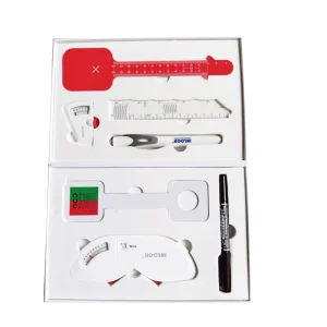 Ophthalmic Frame Data Measuring Ruler and Amsler Grid Tool Set