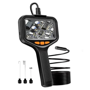 P200 Handheld Endoscope Camera 5M/10M/20M Cable 8mm Lens 1080P Industrial Borescope 4.3inch Screen Drain Pipe Inspection Camera