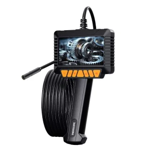 P270 Handheld Industrial Endoscope 4.3inch Screen 8mm Lens IP67 Realtime Display Borescope Camera 5m Cable for Pipeline Check
