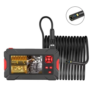 P30 8mm 1080P IP68 Waterproof 4.3 Inch Screen Dual Camera Digital Endoscope Industrial Endoscope Camera Length 5m Hard Cable