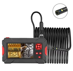P30 8mm Dual Lens Handheld Endoscope 1080P HD 4.3′ IPS Screen 5m Cable Industrial Portable Borescope 2.0MP Inspection Camera