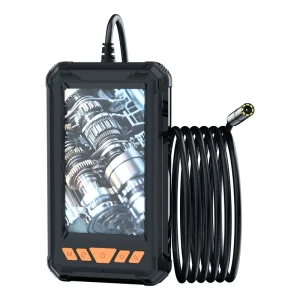 P380 Industrial Endoscope Camera 4.3″ Screen 1080P HD Borescope Camera 8mm IP67 Waterproof 8LED 5m Hard Cable