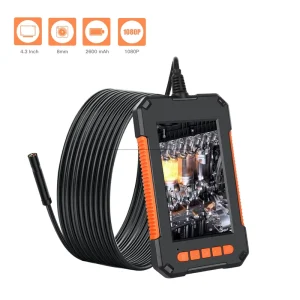P40 Industrial Endoscope Camera 4.3” Screen 1080p 5m Inspection Camera with 8 LED
