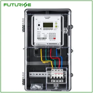 PC Polycarbonate Dual Window Three Phase Electric Energy Meter Box Enclosure for Power Distribution Project Outdoor Weatherproof