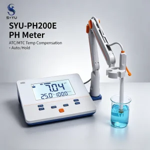 PH200E Industrial pH Meter -2.00 to 18.00 pH Range 6.0 Inch LCD for Online Water Treatment Liquid Measurement