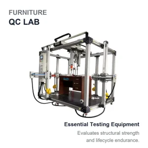 PLC Controlled Office Desk Comprehensive Fatigue Tester Furniture Strength Durability Testing Machine 999999 Cycles