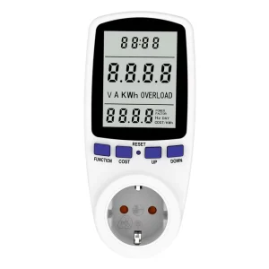 PM01DE Single Phase LCD Display Smart Socket Power Meter Energy Metering Billing Function Class 1.0 Accuracy 230V 16A