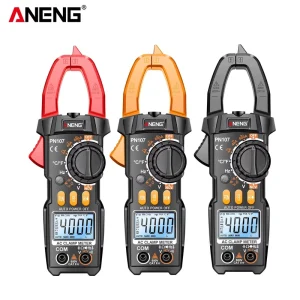 PN107 Auto Digital Clamp Meter CAT II 600V AC DC Voltage Multitester True RMS 4000 Count Capacitance Measurement
