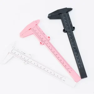 POPU Vernier Caliper Microblading Measuring Ruler Eyebrow Mapping Ruler Plastic Vernier Caliper for Eyebrow Permanent Makeup