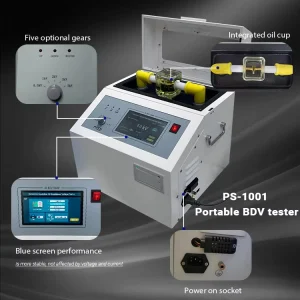 PUSH Electrical PS C1001 ASTM D877 Factory Transformer Dielectric Oil Bdv Tester 100kv Insulation Oil Dielectric Strength Tester