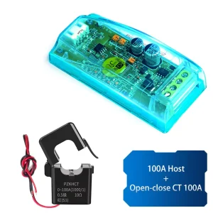 PZEM 004T 110V 220V Power Meter 100A TTL AC Single Phase Amp Voltmeter Analyzer Modbus Energi Kwh Energy Monitoring Power Meters