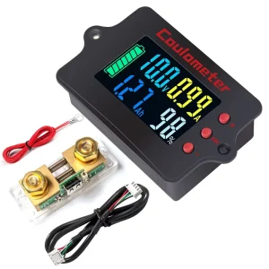 PZEM-037XH DC 8~100V Battery Indicator Coulometer Voltmeter Ammeter Acid/Lithium/Lithium Iron Battery Tester