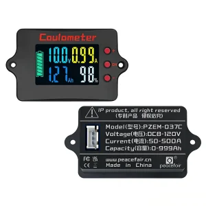 PZEM-037XH Digital Battery Tester Lithium Battery Pack 12V/24V/48V Capacity Indicator Car Motorcycle Voltmeter Class 1.0