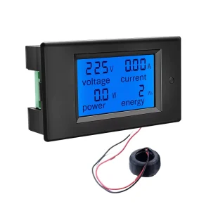 PZEM 061 Digital Panel Meter Single Phase Wattmeter Voltage Amp Tester 80-260V 4in1 Electric LCD AC Ampere Meter