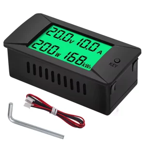 PZEM025 Digital Panel Meter 100A LCD Voltmeter & Ammeter Single Phase DC Volt Ampere Watt Energy Meter Power Analyzer