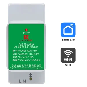 Peacefai Smart Life APP WiFi IoT Electric Power Analyzer 6 1 AC Wattmeter Ammeter Single Phase Kwh Meter Din Rail Energy Meters