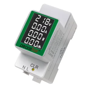 Peacefair PZEM 008 AC50~300V 100A Din Rail Meter Single Phase 4in1 Kwh Volt Amp Watt Panel LCD Display Energy Monitor