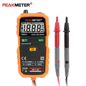 Peakmeter PM8231 Smart Automotive Digital Multimeter 2-600V AC/DC Automatic Portable Digital Multi Tester 1