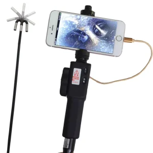 Pipe Inspection Camera 5.5mm Flexible 2-Way Articulating Industrial Smartphone Endoscope
