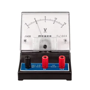 Plastic 3V 15V DC Current Analog Voltmeter & Electric Meter