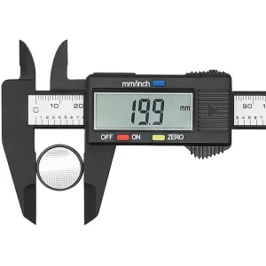 Plastic Electronic Digital Vernier Caliper Measuring Tool with Inch Millimeter Conversion