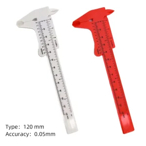 Plastic Eyebrow Tattoo Vernier Caliper Metric Width Measuring Tool