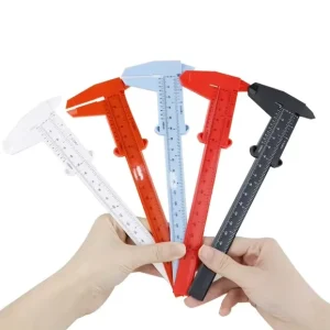 Plastic Mini Measuring Vernier Caliper Portable Tattoo Caliper Ruler Gauge Ruler Sliding Measurement Size Tools
