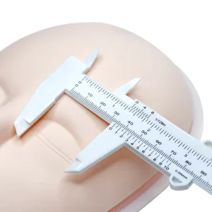 Plastic Vernier Eyebrow Caliper Ruler for Measuring Calliper Precision 1pc/pack Max 18cm 1000pcs