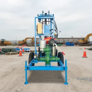 Popular Diesel 22HP Soil Drilling Machine Crawler Type Boring Rig for Foundation Drilling Project with Low Maintenance Cost