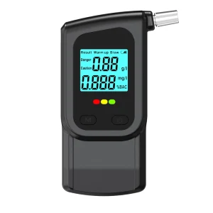 Popular HTM Model 1106 Professional Portable Breath Alcohol Detector LCD Display 0.05% BAC Accuracy CE RoHS Certified Black