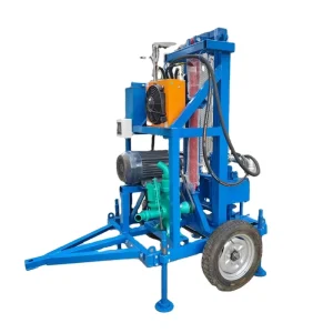 Portable 100m Deep Borehole Drilling Machine High-Efficiency Electric Water Well Drilling Rig