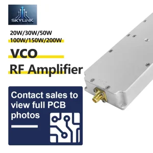 Portable 20W 500-600MHz Anti Drone RF Module with GaN Chipset SMA Interface DC+28V for Long-Range UAV Drone Protection