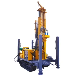 Portable 210m Crawler Water Well Drilling Machine With Powerful Engine