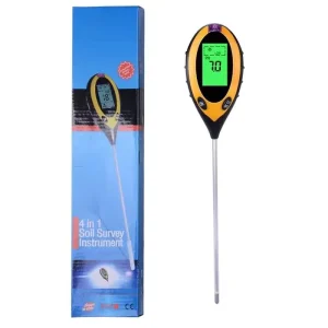 Portable 4 in 1 Soil Tester PH Moisture Light Meter for Agriculture Use