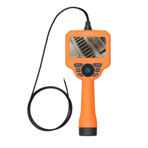 Portable 4.5″ Industrial Endoscope 6mm Tungsten Flexible Videoscope 360 Articulating Borescope Mini Camera IP68 8X Zoom