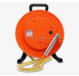 Portable 50m Aluminum Alloy Steel Ruler Industrial Grade Waterproof Level Gauge DC9V Power 0.5% Accuracy Plastic Measurement