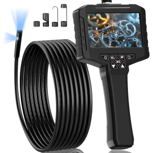 Portable 5M 4.3 Inch Handheld 32GB Industrial Endoscope Camera 8mm IP67 Pipe Home Inspection Camera