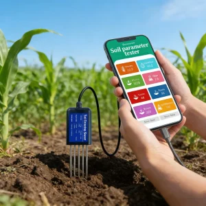 Portable Agricultural 8 in 1 Soil Sensor USB Tester for pH EC NPK Moisture Temperature