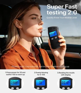Portable Alcohol Tester Breathalyzer for Personal Use