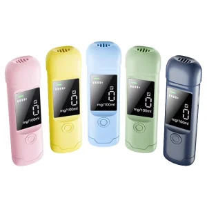 Portable Breathalyzer with Semiconductor Sensor and Lithium Battery