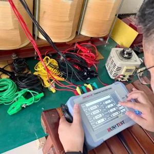 Portable Digital Battery-Operated TTR Meter Transformer Turns Ratio Tester for Field Maintenance